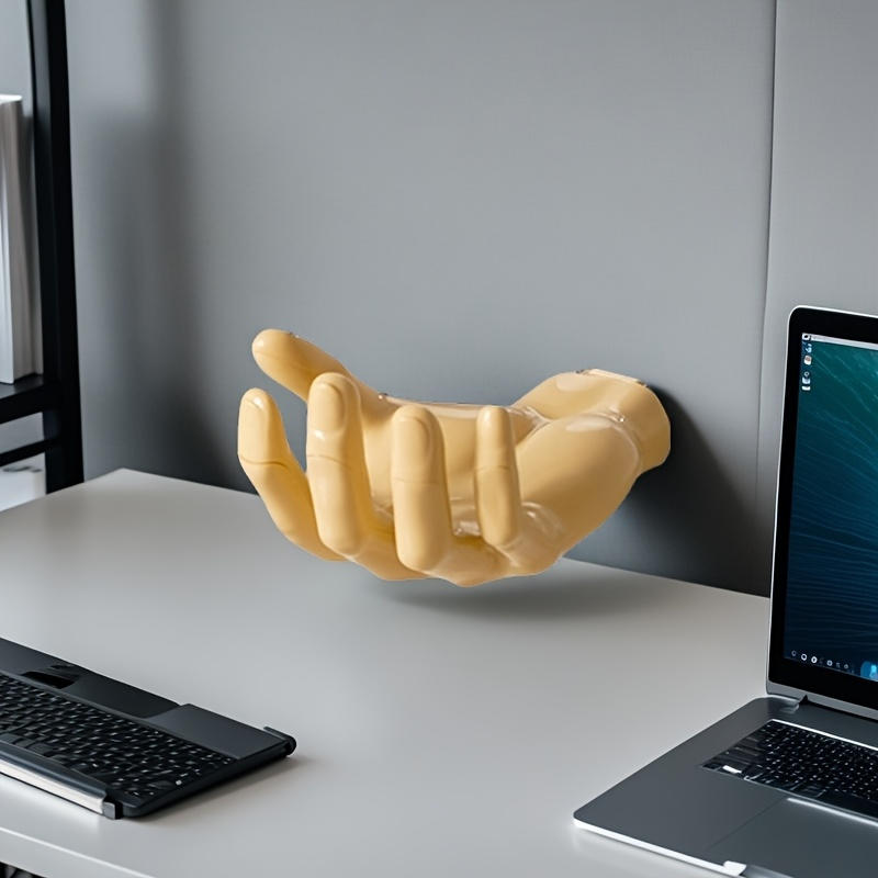 Креативная мыльница-крючок в форме ладони, дизайн в виде пальца и руки, настенные крючки-вешалки, органайзер для хранения в ванной, декоративная полка для дисплея, домашний органайзер