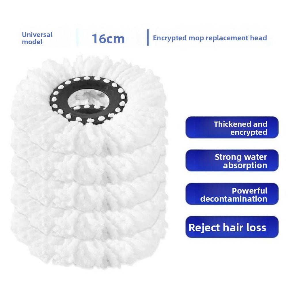 1pc Round Shape Mop Head Replacement Standard Size Spin Mop Refills for 360° Spin Mop