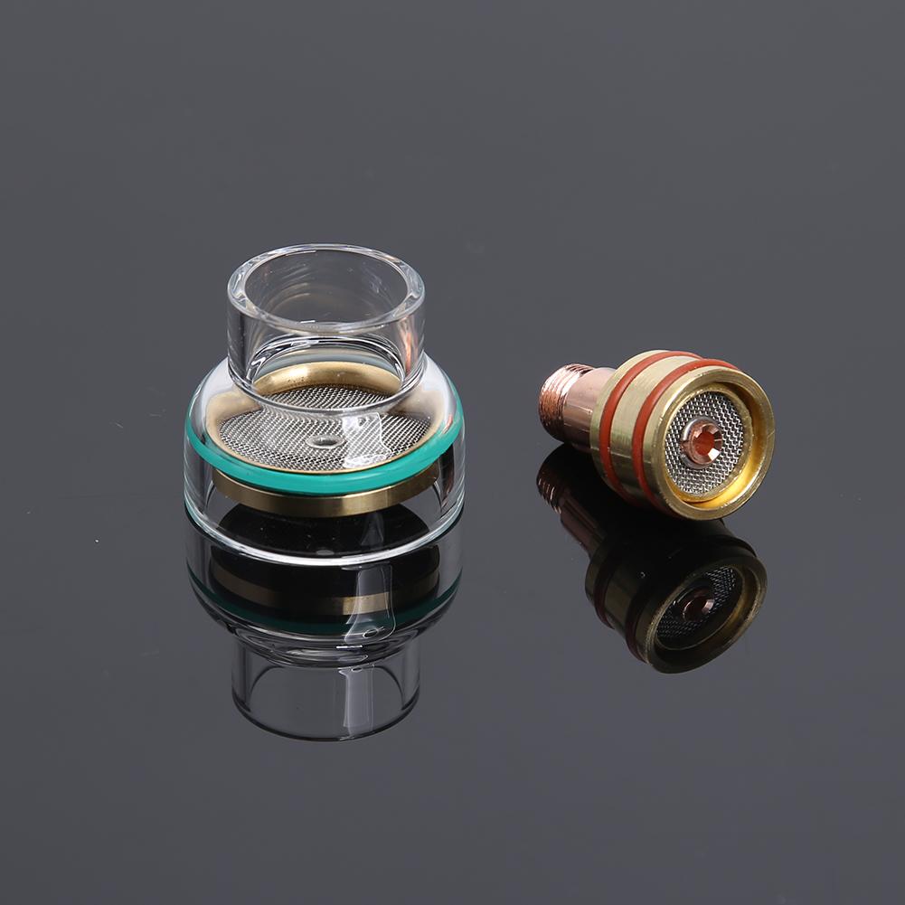 TFM53NCN TIG Welding Torch Kit Glass Cup Collet Gas Lens 1.6mm/2.4mm Welding Nozzle for WP-17/18/26 Argon Arc Welding Torch