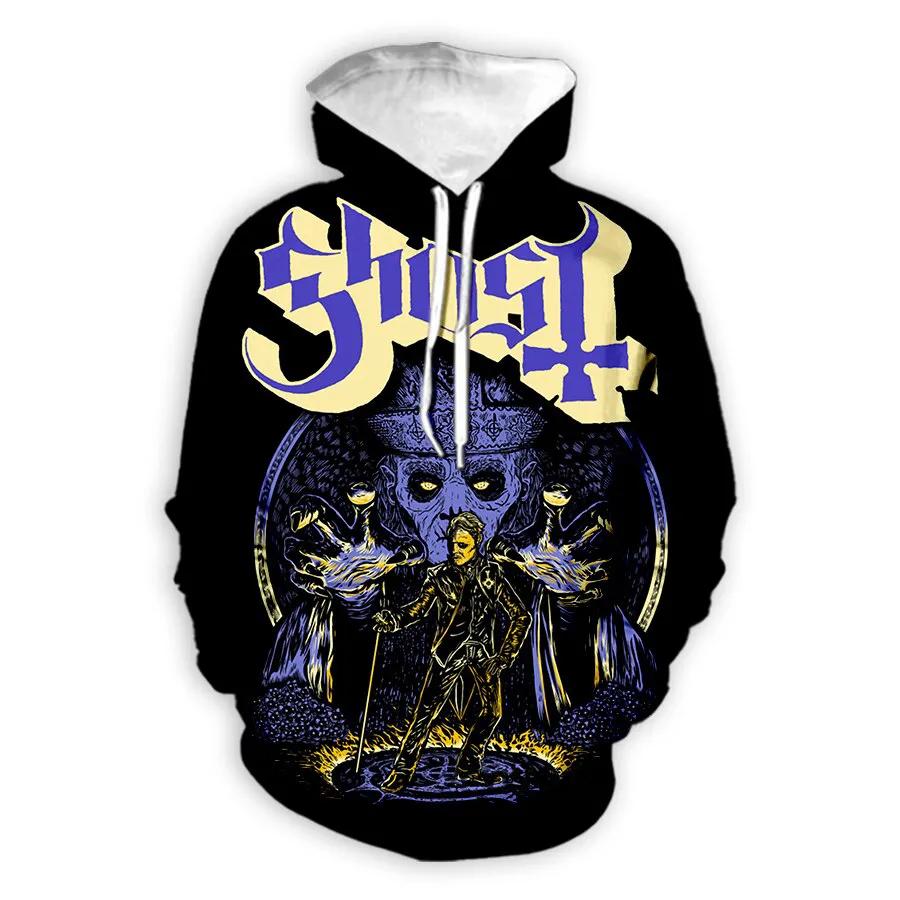 Hoodies Ghost Band 3d Print Sweatshirts Men Women Unisex Hooded Oversized Hoodie Fashion Kids Pullover Sweatshirts Tracksuits