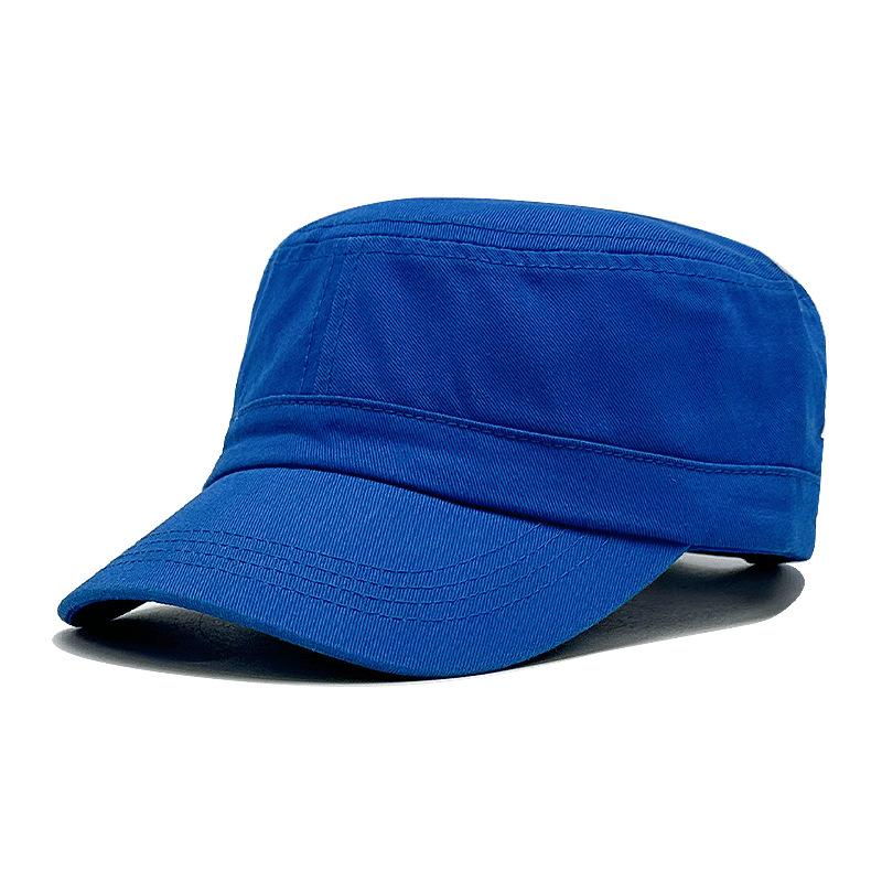 Весенне-летняя шляпа с плоским верхом для мужчин и женщин, модная тонкая дышащая бейсболка, уличный персонализированный солнцезащитный козырек, военная шляпа, бейсболка