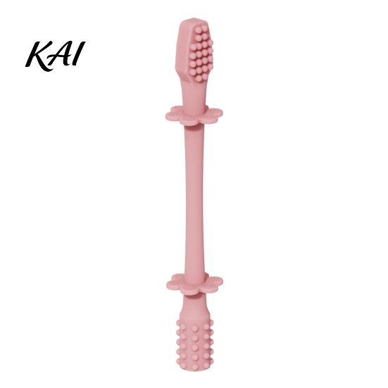 Baby Teether Silicone Teething Toy, Food-Grade Bite Soother for Gum Durable Relief, Anti-Finger Biting Chew Stick, Infant Sensory Development