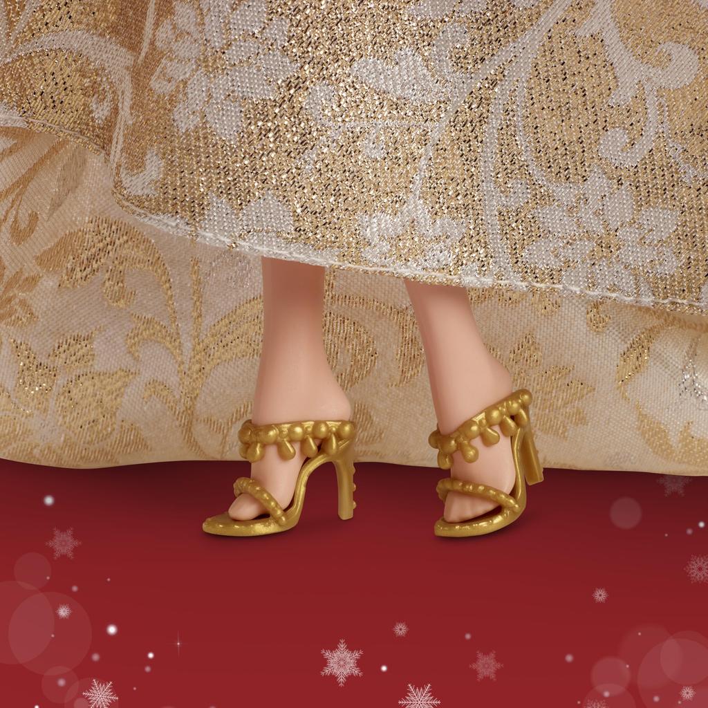 Barbie Holiday Barbie Рыжие волосы Подпись Черный Кукольный домик для притворства Возраст 6 и Золотое переодевание, Вверх, (JBH99)