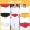 Stylish Red Elastic Waist Belt For Puffer Jackets And Coats With Chic Wide Design