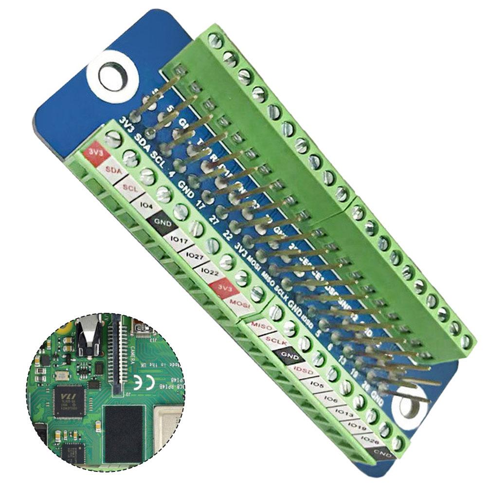 1pc Expansion Board Terminal Block For Breakout Board With Pin Definition Stickers Industrial Terminal Easy Installation