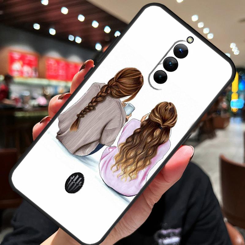 Best Friends BFF Matching Case For ZTE Nubia Red Magic 10 Air 7 6S 7S Pro Red Magic 11 10 9 8 8S 9S 10S Pro Plus Cover