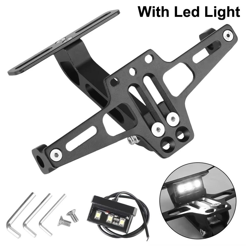 Adjustable Motorcycle Rear License Plate Mount Registration Plate Holder Motorbike Parts