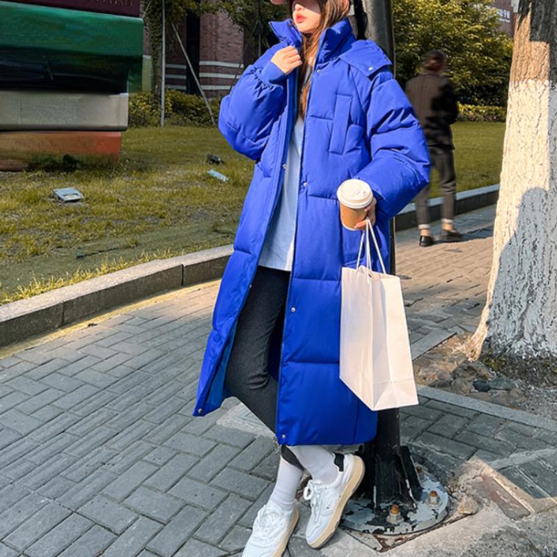 Новинка 2023 года, зимние и осенние женские толстовки на белом утином пуху, пуховики, теплые ветрозащитные черно-белые пальто