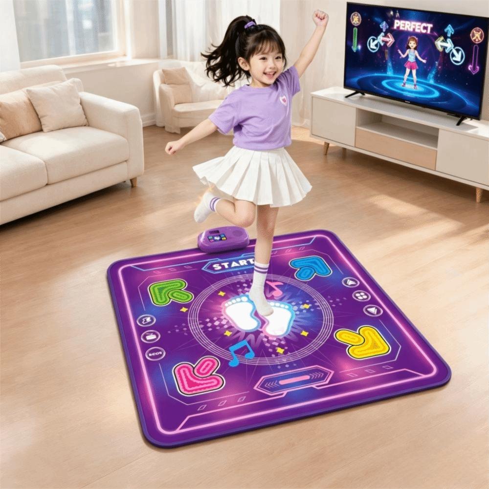 Double Players Mode Dancing Blanket 9 Levels Light Up Jump Mat Electronic Dance Mat Kids Toy