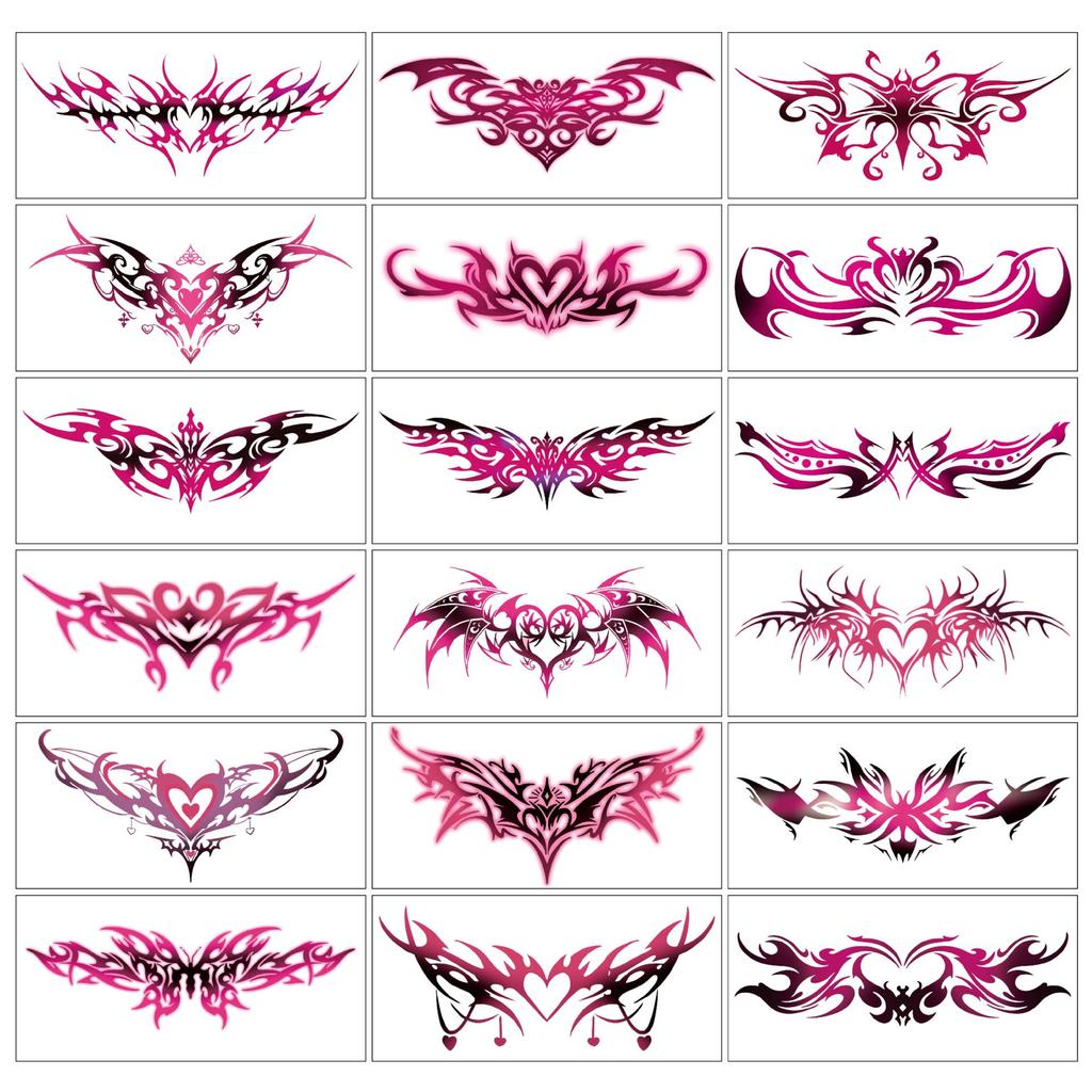 temporary tattoo Sexy Abdominal and Chest Tattoo Stickers 9 Sheets Abdominal Tattoo Back High Quality