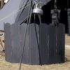 Ветрозащитная доска для походной плиты, 8 пластин, складная, портативная, для уличного кемпинга, ветрозащитный экран с чехлом