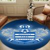 Queens Crest Football Round mat Home Decor, Chair rug For livingroom,Bedroom, doormat home decor Birthday Gift Christmas Gifts