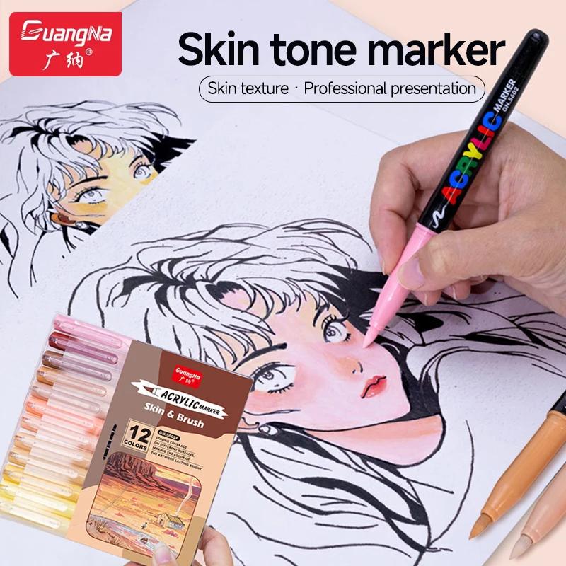 Художественные маркеры, акриловые краски, ручки, набор для эскиза, портрета, манги, рисования, иллюстрации, эскизов, художественных принадлежностей