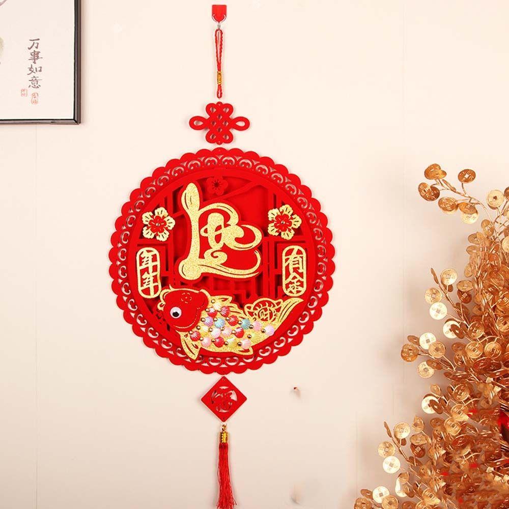 Red Vietnamese New Year Pendant Blessing Vietnam Lucky Ornament Home Decorations
