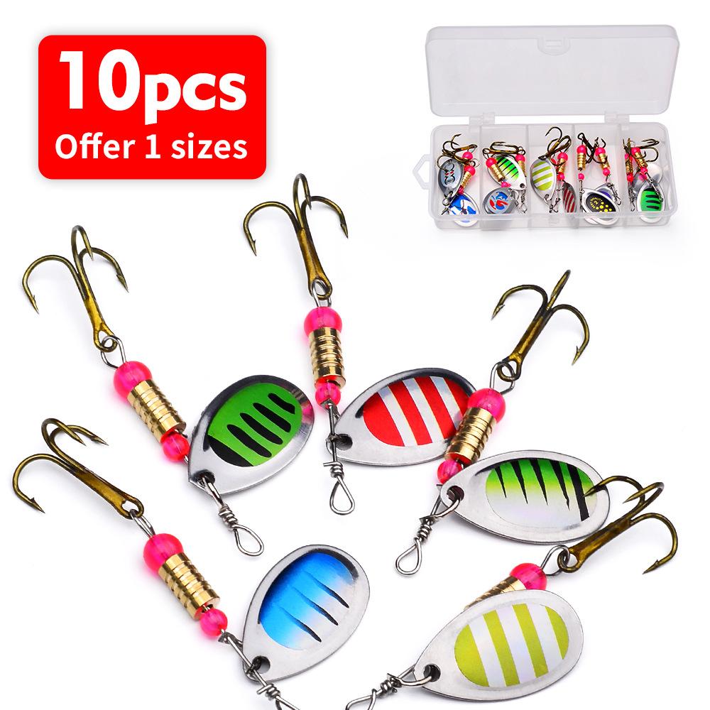 Rotating Glitter Lure Composite Glitter Set 3.5g Biomimetic False Bait Metal Glitter Set Fishing Gear Accessories