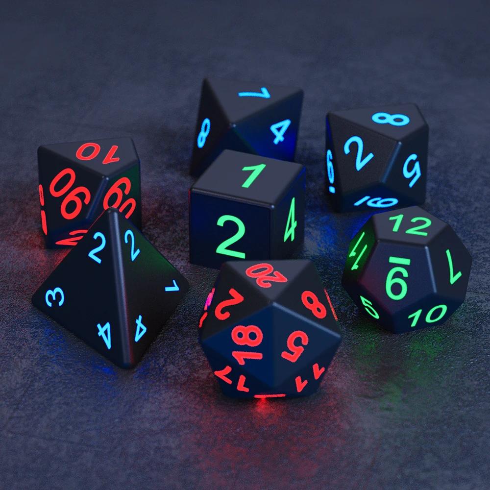 Board Game Entertainment Toys RPG Polyhedral Dice Set Luminous Electronic DND Dice Multiple Sides for Gamers Best Choice