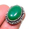 Green Onyx Gemstone 925 Sterling Silver Jewelry Ring Size 5