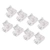 8pcs 8mm Strip Light Connector Transparent LED Strip Connector  For COB LED Strip Light