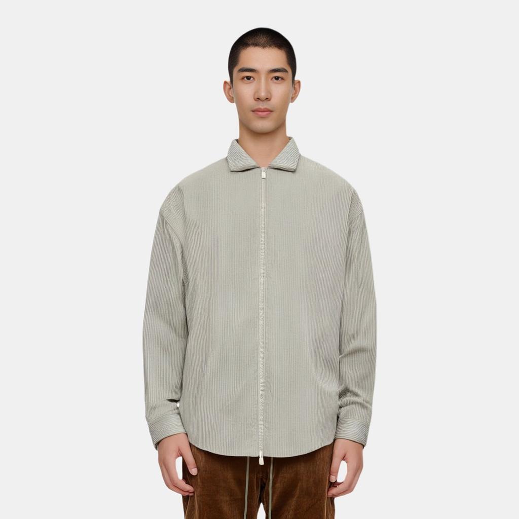 Fear of God Essentials SS23 Вельветовая рубашка-куртка Мужская куртка Seal-Gray FOG-SS23-046