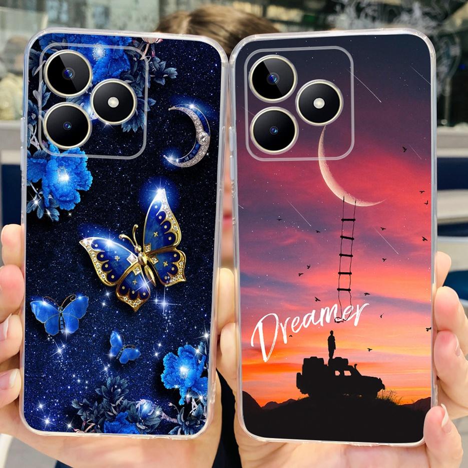 Чехол для Realme Note 50 RMX3834 Милый Кот Расписной Чехол Мягкий Силиконовый Чехол для Телефона Для Realme Note 50 Note50 Задняя Крышка 6.74'' Сумки