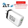 Быстрое зарядное устройство GaN 65 Вт QC 3.0 PD, USB, EU/US Спецификация, Совместимое с ноутбуком 9 В/12 В