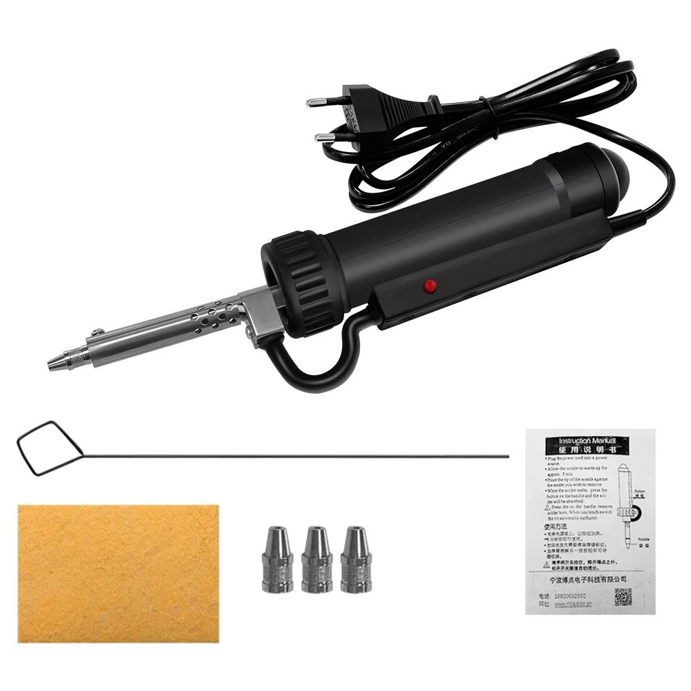 220V Electric Desoldering Pump Suction Tin Vacuum Removal Tool Removal Hand Welding Tools Solder Iron Desolder Gun