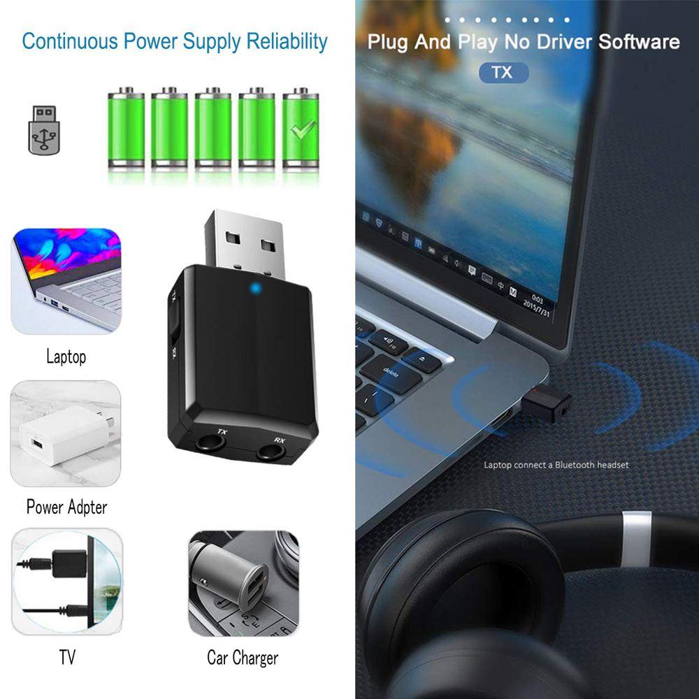 Dongle Digital Devices 3 в 1 Bluetooth 5.0 адаптер USB передатчик музыкальный аудио приемник звуковая карта