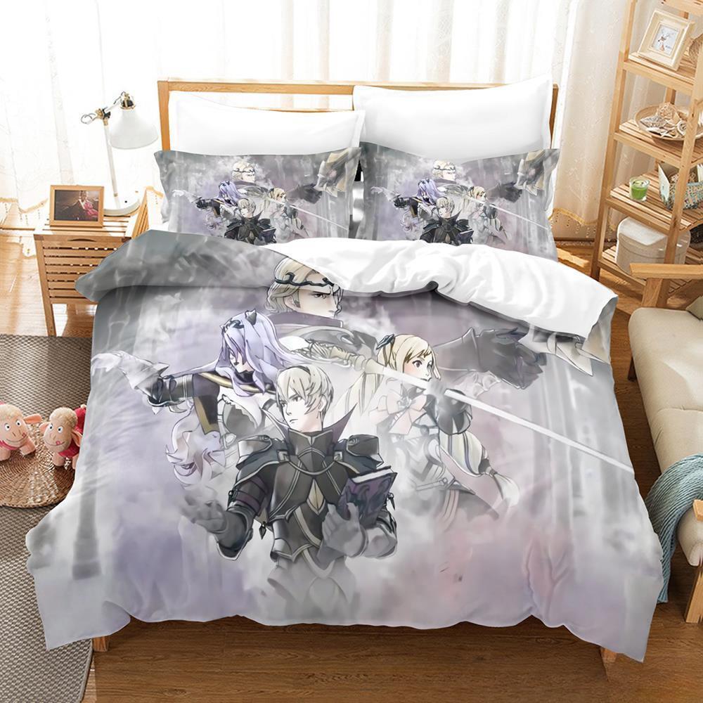 Game Fire Emblem Engage Bedding Collection Duvet Cover Comforter Bed Collection Quilt Cover Pillowcase King Queen Twin Size Boys Girls Adult