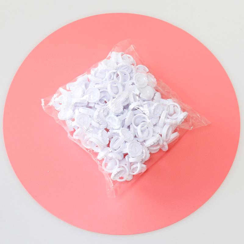 Кольцо-чашка для наращивания ресниц с клеем One-Piece Grafting Eyelash - профессиональный инструмент для наращивания ресниц