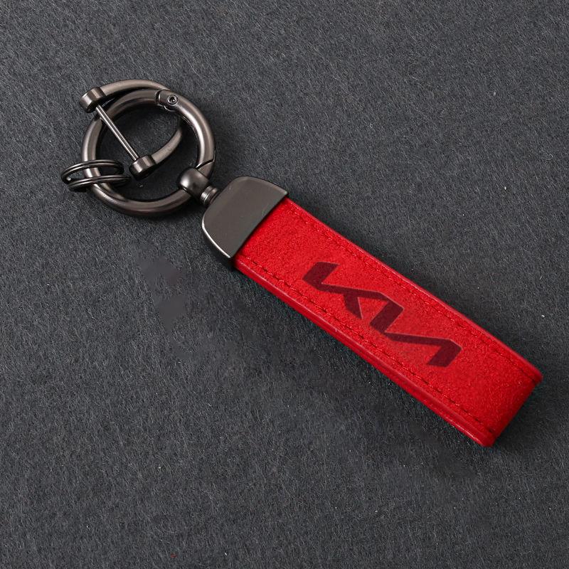 Automobile Interior Supplies Leather Metal Car Key Chain For Kia Ceed Rio Sportage Picanto K5 K9 Souranto Parts lqrd40