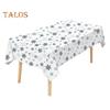 Christmas Tablecloth Disposable Waterproof Snowflake Pattern Table Cover for Festive Holiday Party Decoration