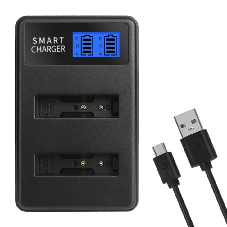 Быстрое зарядное устройство LCD Micro USB для камеры Olympus D750, SH21, SP800UZ