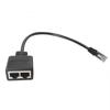 Адаптер интерфейса Ethernet RJ45 2 в 1 1 штекер на 2 разъема расширения LAN Разветвитель-коннектор Кабель F6H7
