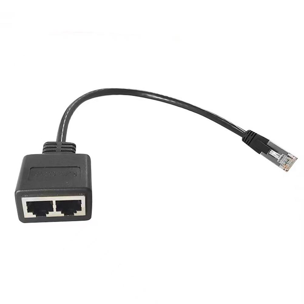 Адаптер интерфейса Ethernet RJ45 2 в 1 1 штекер на 2 разъема расширения LAN Разветвитель-коннектор Кабель F6H7