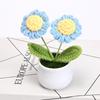 Mini Sunflower & Daisy Potted Bonsai Ornaments for Office Décor
