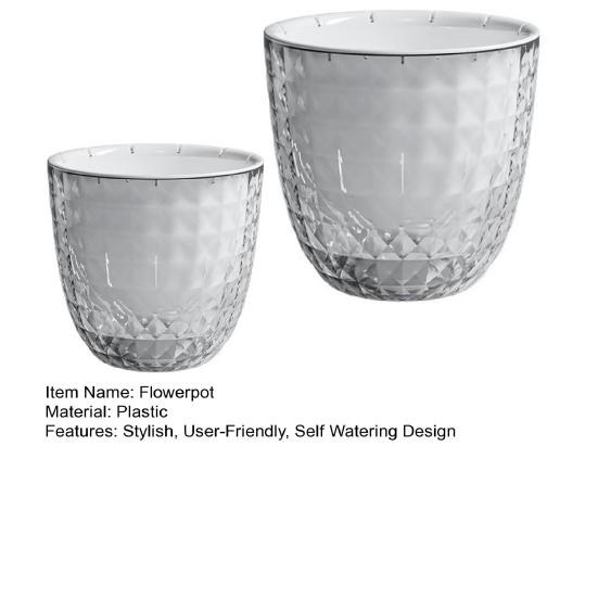 Самополивающийся цветочный горшок Видимый двухслойный плантатор с фитильным шнуром Самополивающийся горшок для растений для комнатных растений Орхидеи Травы