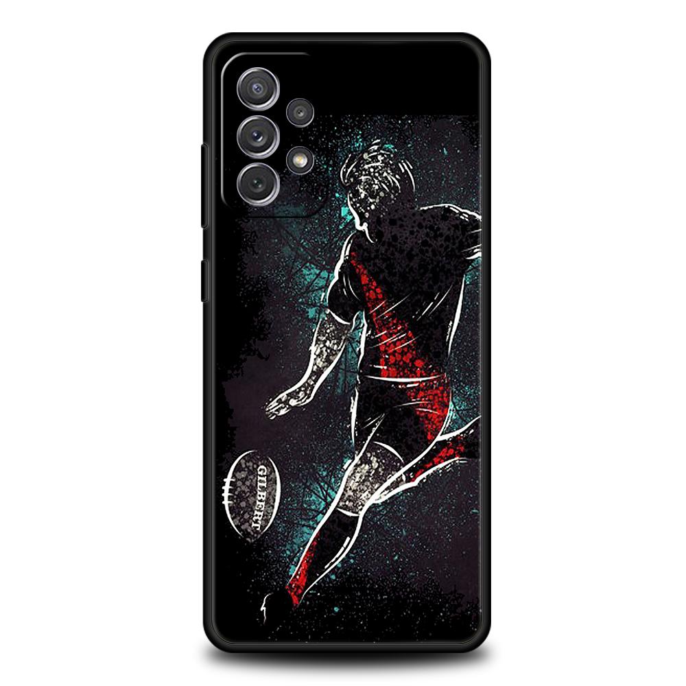Чехол для Samsung A15 A13 A35 A55 A51 A71 A41 A31 A03S A05 A17 A23 A25 A33 A53 A73 5G A07 4G Чехол Американский регбист спорт