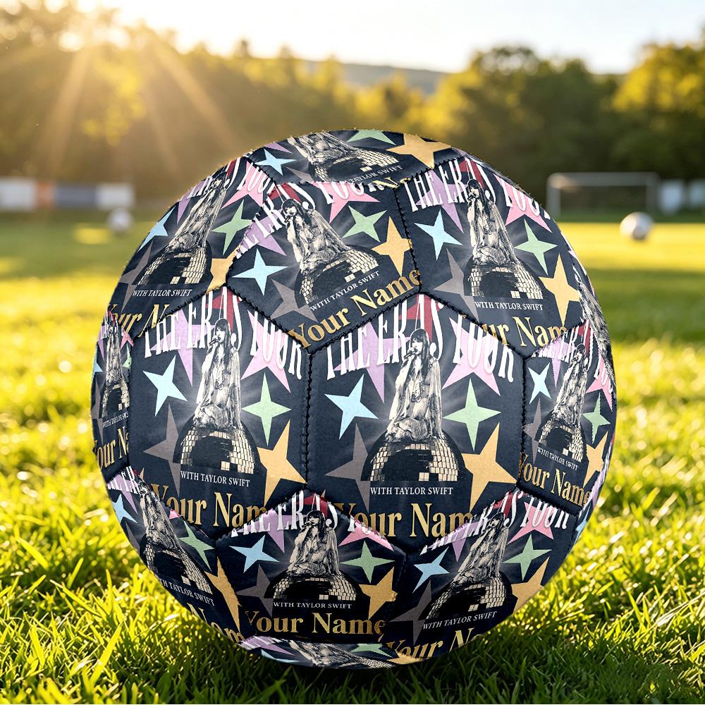 Taylor Swift Size 5 Football, Custom Name Text Personalized Soccer Ball Sport Training Gift
