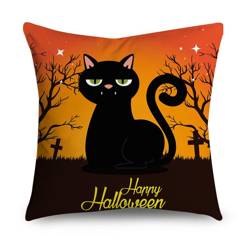 NIGHTWISH Halloween Pattern Pillowcase Holiday Design Home Decor Sofa Cushion Cover 40/45/50cm Happy Easter Day