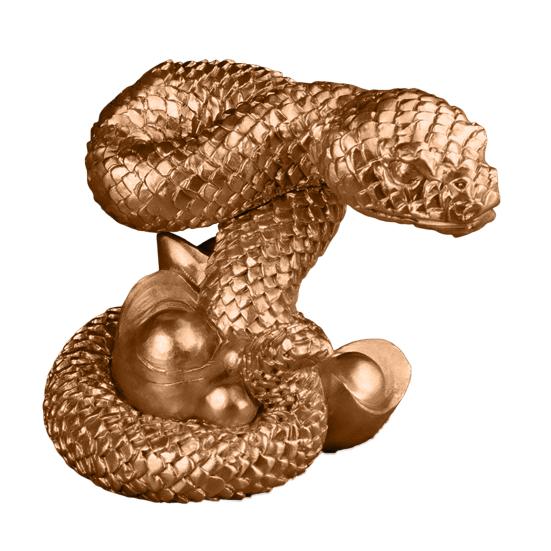 Статуэтка змеи китайского зодиака, коллекционная статуэтка змеи богатства из смолы 2025 года, украшение по фен-шуй для домашнего стола, книжной полки, декор