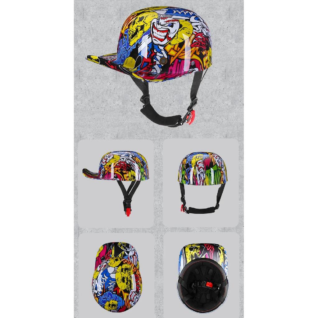 2023 Motorcycle Venom Helmet Retro Baseball Cap Motorcycle Baseball Cap Accessories Vitange Duck Helmet Dot Casco Moto Motorbike