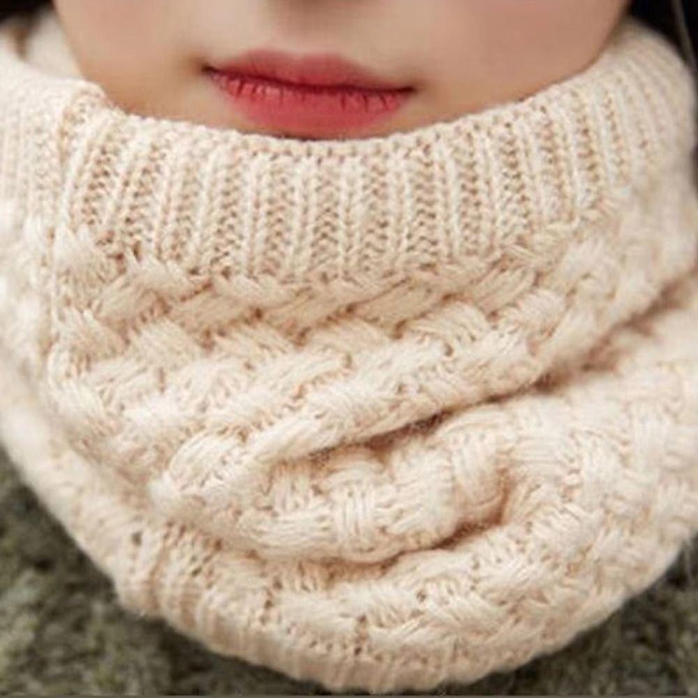 Plush Neck Warmer Thickened Lining Sport Scarf Fashion Neck Scarves