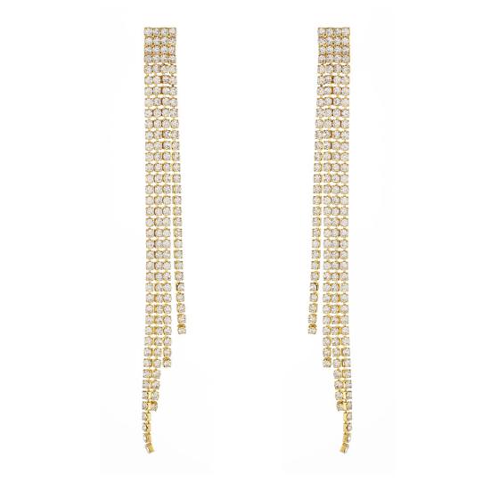 1 пара женских серег с кисточками и цирконием, легкие противоаллергенные серьги, украшения, ювелирные изделия для выпускного вечера, коктейль