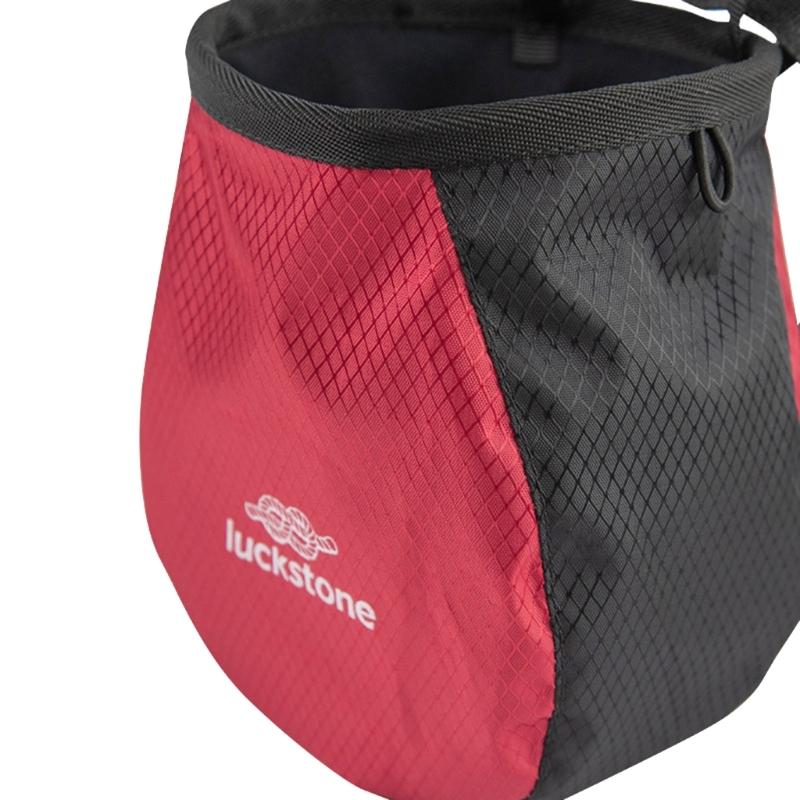 Rock Climbing Chalk Bag Drawstring Closure Bag Adjustable Bouldering Chalk Bag Bucket  for Gym Climbing, Gymnastic