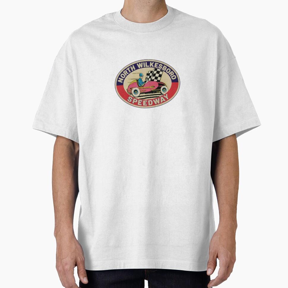 North Wilkesboro Speedway North Carolina Vintage Racing Race Oversized T-Shirt