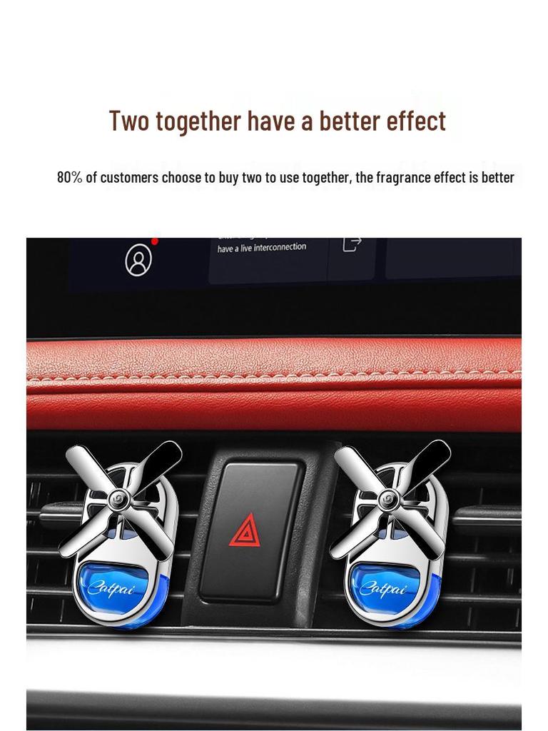Creative Four-Leaf Pinwheel Car Air Freshener & Aroma Diffuser