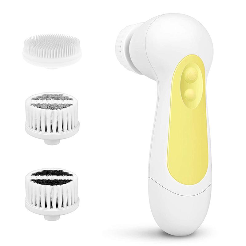 2021 Best Seller Waterproof Deep Cleaning Electric Facial Scrub Brush Exfoliating Spin Facial Brush Cleanser