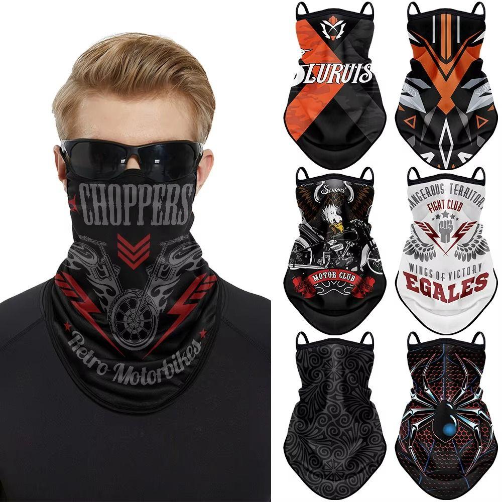 Ear-hanging Cycling Face Scarf Sun Protection Motorcycle Headscarf Hiking Camping