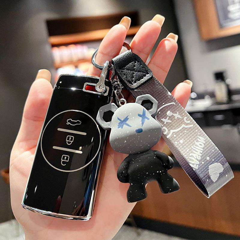 Чехол для ключа Chery Xingtu TX Tiggo 7 для 21 модели — высококачественный чехол с пряжкой для автомобилей Zhuifeng Lingyun Lanyue LX, 3X и 5X.