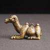 Brass Desert Camel Desktop Decor Ornaments Pure Copper Animal Statue Home Decoration Office Pen Holder Figurines Miniature
